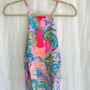 Lilly Pulitzer Rae Silk Top in Carnivale Coral